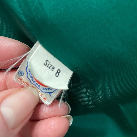 FITZ vintage wool womens peacoat kelly green union rare classy preppy 60s sz 8 - Picture 9 of 16